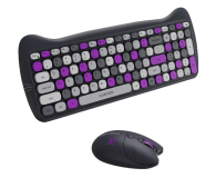 CANYON Zestaw klawiatura i mysz HSET-W6 Violet z podkładką - 1283178 - zdjęcie 4